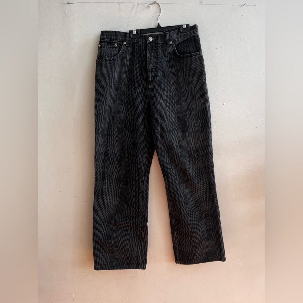 split tone black jeans